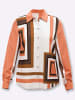 Heine Druckbluse in cognac-schoko-bedruckt