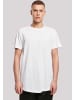 F4NT4STIC Long Cut T-Shirt Geometrics Grau in weiß