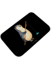 Mr. & Mrs. Panda Duschmatte Pinguin Angler ohne Spruch in Schwarz