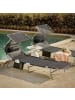 SoBuy Sonnenliege in Schwarz - (B)195 x (H)90 x (T)63cm