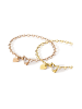 PURELEI Armband-Set Endless Love Bicolor/ Gold/Rosegold