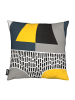 Juniqe Kissen "Umbrella Abstract" in Gelb & Grau