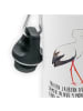 Mr. & Mrs. Panda Trinkflasche Storch mit Spruch in Weiß