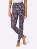 WITT WEIDEN Leggings in magenta-schwarz-bedruckt