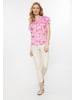 Usha Women Top in pink multicolor