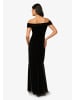 Adrianna Papell Langes Abendkleid Velvet Off The Shoulder Gown in schwarz
