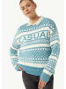 comma CI Strickpullover langarm in Weiß