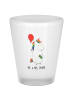 Mr. & Mrs. Panda Schnapsglas Einhorn Luftballon ohne Spruch in Transparent