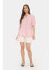 SAINT TROPEZ Kurzarm-Bluse GeleksaSZ Gerade Passform in Pink Nectar