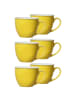 6er Set Jumbotassen Doppio in Gelb 350 ml