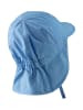 Sterntaler Schirmmütze mit Nackenschutz uni in samtblau