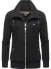 ragwear Kapuzensweatjacke Rylie Fleece Zip Solid in Black