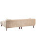 Beliani Ecksofa HOLT in Beige/Braun - (W) 241 x (H) 82 x (L) 159 cm