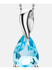 Diamant L'éternel Halskette mit Anhänger aus 585 Weißgold mit Topas, 925 Sterlingsilber Kette