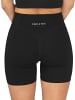 Circle Five High Waist Sport Shorts mit Taschen Radlershorts in Schwarz