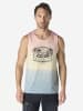 KOROSHI Herren baumwolle print tanktop in bunt