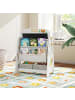 COSTWAY Kinder Staffelei mit Stuhl in Hellbraun