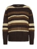 PULZ Jeans PZJACKIE Pullover Oversize fit in Espresso Striped