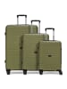 Redolz Essentials 05 3-SET 4 Rollen Kofferset 3-teilig in dark-olive 2