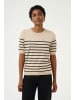 Kaffe Strickpullover KAlizza Regular fit in Feather Gray Mel./Black