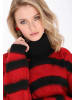 myMo ROCKS Women Sweater in black red