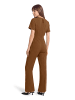 BETTY & CO Jumpsuit mit Bindegürtel in braun
