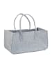 relaxdays Kaminholztasche in Grau