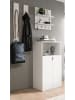 Inn.Furn Garderobe Set 4-teilig weiß Hochglanz 117 cm, moderne Flurgarderobe