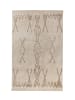 Vivorum Wohnzimmer Teppich – Kurzflorteppich Alena 125 120 x 170 cm in creme - braun