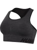 Hummel Hummel Bra Hmlte Training Damen Atmungsaktiv Feuchtigkeitsabsorbierenden Nahtlosen in BLACK MELANGE