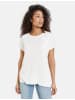 TAIFUN T-Shirt Kurzarm Rundhals in Offwhite