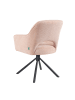 DUBI Möbel 2er-Set: Drehstuhl Mika-Ben in Rosa - (B)60 x (H)87 x  (T)65 cm