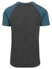 Urban Classics T-Shirt in charcoal/teal