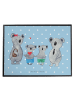 Mr. & Mrs. Panda Schreibunterlage Koala Familie zwei ohne Spruch in Blau Pastell