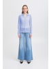 ICHI Hemd langarm IXLACEY Slim fit in Della Robbia Blue