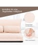 COSTWAY Bodensofa 3 in 1 Klappbar in Beige