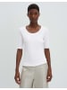 someday. Schmales Jersey-Shirt mit Halbarm und Rundhalsausschnitt in White