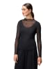 Zero  Langarmshirt transparent in Black Beauty