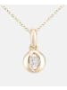 Diamant L'éternel Halskette mit Anhänger aus 375 Gelbgold mit Diamant