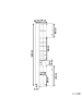 Beliani Badezimmerschrank CUICOCHA in Weiß - (W) 20 x (H) 180 x (L) 20 cm