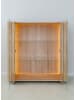 Feldmann-Wohnen Vitrine Travertino Wildeiche Tabak / Travertin Naturstein 100 / 46 / 106cm