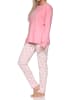 NORMANN Schlafanzug Pyjama langarm Tupfen Punkte in pink