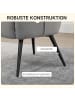HOMCOM Relaxsessel mit Fußhocker-73L x 77,5B x 98H cm-Hellgrau