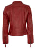 7eleven Lederjacke Lammnappa in Rot