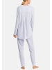 Hanro Pyjama Pure Essence in Blue glow