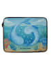 Mr. & Mrs. Panda Laptop Tasche Sternzeichen Fische Design ohne S... in Weiß