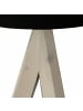 Licht-Erlebnisse Tischlampe Ø 17 x (H)31 cm in Holz Schwarz