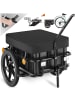 tectake Fahrradanhänger, luftgefüllte Profilreifen, Belastbarkeit 50 kg