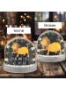 Mr. & Mrs. Panda Schneekugel Weihnachten Sternzeichen Löwe mit S... in Kreidetafel