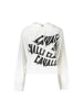 cavalli CLASS Weißer Baumwoll-Pullover
